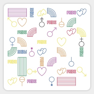 PRIDE PATTERN LGBT COMMUNITY Sticker